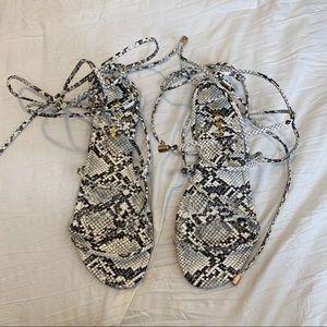 Snake Tie Up Sandals